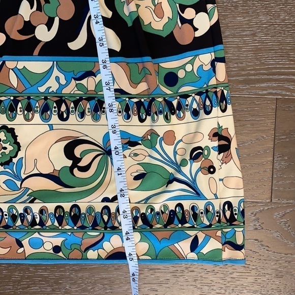 Jones New York  70's Print Halter Dress | 12 - Picture 4 of 6